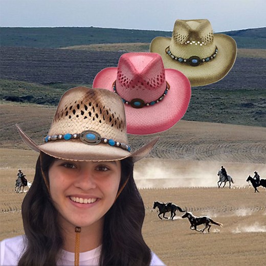 Watch Straw Cowboy, Cowgirl Hats Men Women Sun Hat Sombreros on Amazon Live