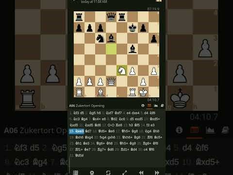 Zukertort Opening, Notable last chesk!!!