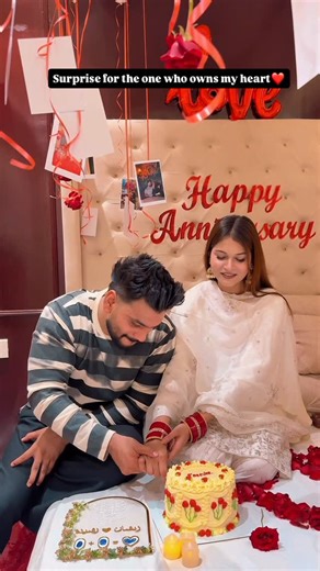 ZEESHAN ANSARI on Instagram: "1st Anniversary Surprise For My Love❤️"