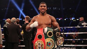 Joshua vs Takam: Anthony Joshua defends world titles with stoppage win over Carlos Takam in Cardiff