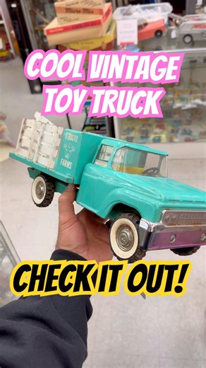 Vintage Toy Farm Truck from the 1960’s #toys #vintage #collectables #classic trucks #fleamarket