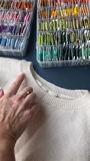 DMC on Instagram: "Little doses of DMC colours work just as beautifully as big ones 🌈⁣ ⁣ ⁣ @flynn_and_mabel⁣ ⁣ ⁣ #dmcthreads #dmcembroidery #stitching #stitches #embroidery"