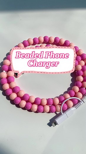 Cutesy Beaded Charger Cord: A DIY Delight!