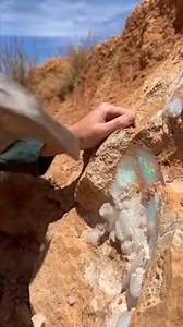 2.8K views · 337 reactions | Opal Hunter’s Raw Discovery #Opal #OpalMining #GemHunter #Rockhounding #MinerLife #OpalDiscovery #RawOpal #GemstoneFinds #RockMining #OpalCleaning #NaturalOpal #CrystalCommunity #MineralsOfTheDay #GeologyLife #GemFinds #SatisfyingMining #ASMRMining #StoneBreak #HiddenGems | Rajo Chalcedony | Facebook