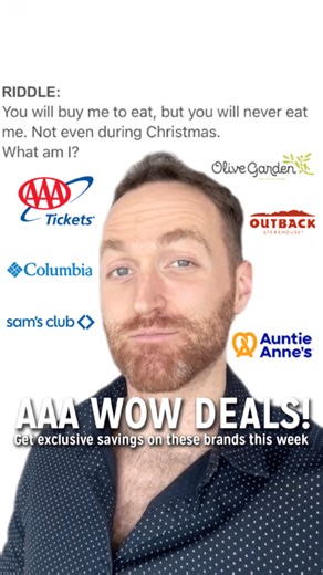 Bringing the holiday cheer with a fresh set of WOW Deals. 🎁 Explore AAA Dining Deals at top restaurants, score big on AAA Tickets, unlock Sam’s Club Plus perks, and gear up with Columbia Sportswear winter favorites. Save more this season at AAA.com/WOW. #AAAMemberPerks #CashBack #WeeklySavings #HolidayDiscounts #AAAWowDeals | AAA The Auto Club Group