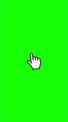 Click Green Screen | 3 Retro Pixel Cursor Animations