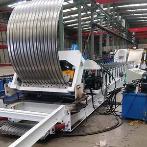 [Hot Item] Cold Press Corrugated Steel Curving Sheets Grain Storage Silo Roll Forming Machine