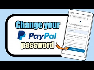 How to change PayPal password