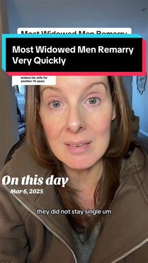 Even the most “devoted” husband moves on to remarry quickly when his wife passses away. #widow #widower #widowed #remarried #husband