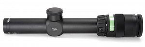Trijicon AccuPoint 1-4x24mm German #4 Crosshair w/ Green Dot Riflescope TR24-3G