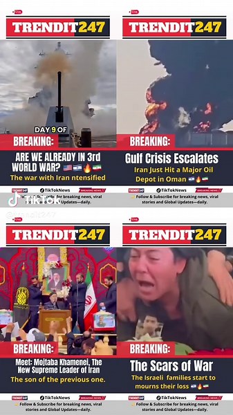 🌍 Global News Update – March 12, 2026 • The Middle East conflict with Iran is escalating, disrupting global oil supply and pushing energy prices higher. • Several countries are releasing 400 million barrels of emergency oil to stabilize markets. • Oil prices and stock markets remain volatile as shipping routes near the Strait of Hormuz face attacks. • Leaders say the conflict could reshape global energy and economic stability. Follow for daily global updates. #fyp #newsupdates