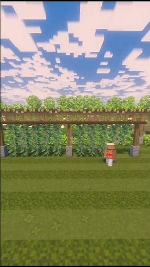 Minecraft countryside cottage garden tutorial #minecraft #minecraftshorts #shorts