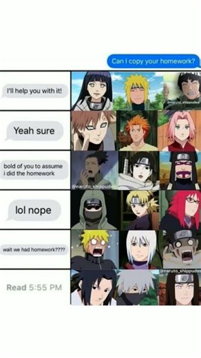 NARUTO FUNNY GROUP CHAT 🤣🤣 #funnymemes #naruto #subscribe
