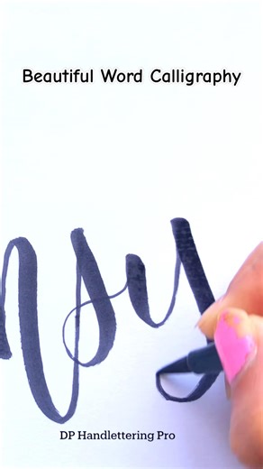 Writing Consistency in Aesthetic Brush Calligraphy ✨ | Motivational Word Art