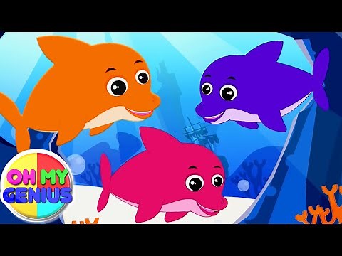 We Are The Dolphins | Dolphins Song | Nursery Rhymes and Kids Songs with Oh My Genius