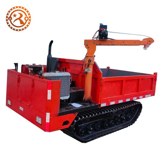 Medium-sized Tracked Transporter, Diesel-hydraulic 3-6 Ton High Load Capacity Durable All-terrain Mining Loader