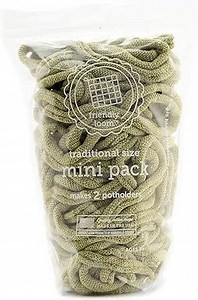 Friendly Loom Potholder Cotton Loops 7" Traditional Size Loops Make 2 Potholders, Weaving Yarn Crafts Activities for Kids and Adults-Leaf by Harrisville Designs