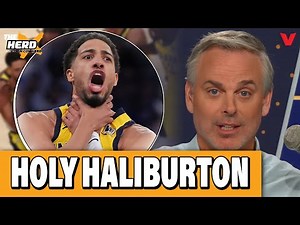 Colin Cowherd REACTS to Haliburton & Pacers STUNNING comeback vs. Knicks | THE HERD NBA