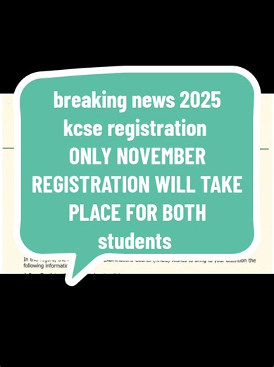 2025 KCSE Registration Opens in November for Candidates