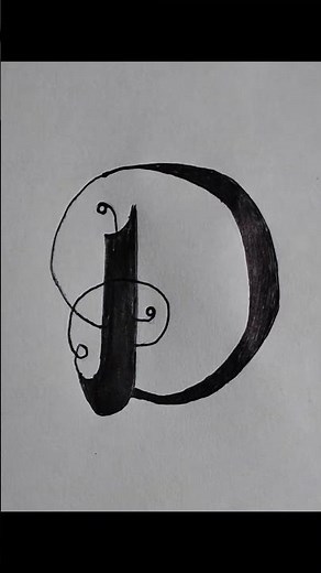 Discover the creative world of the letter D! ✨ Fun & unique alphabet designs #art