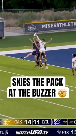 Over the ENTIRE pack of defenders at the buzzer!