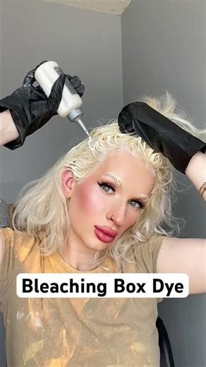 LOREAL PARIS BLEACHING BOX DYE #lorealparis #blondehair #hairtok #hairstyles #hair #diyhaircolor