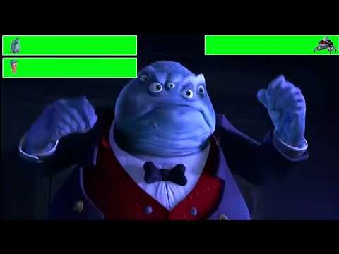 Monsters Inc Final Battle with healthbars