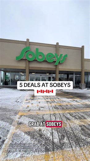 Jan 8-14th 🇨🇦🎉 5 deals to grab at Sobeys this week! Make sure to check your flyers for all the deals and offers in your area! And keep a look out for holiday clearance! #sobeys #onabudget #canadiancouponer #howtocouponincanada #canada