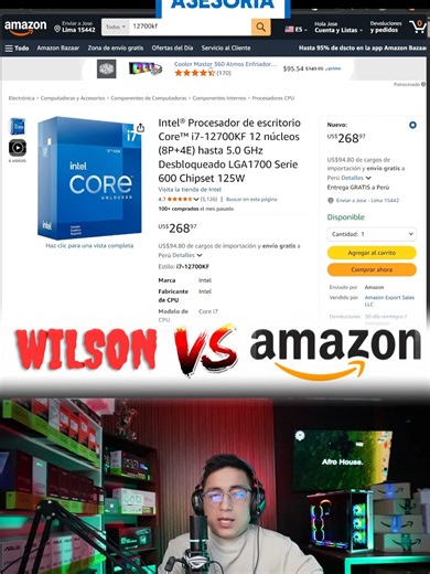parte 3 COTIZACION DE 5K EN WILSON#AMAZON #pcgaming #hardware