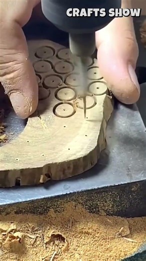 Wooden Bead Drilling Process