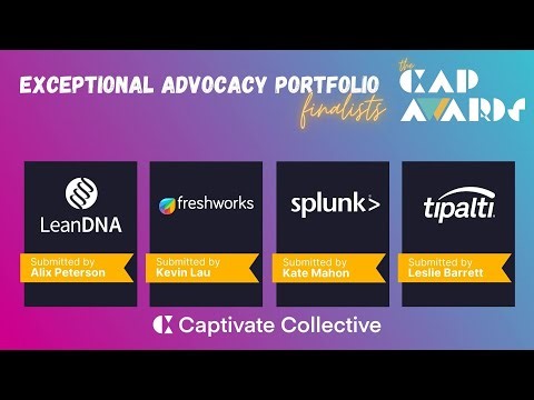 Laying the Foundations of an Advocacy Portfolio - Exceptional Portfolio CAP Awards 2025 Finalists
