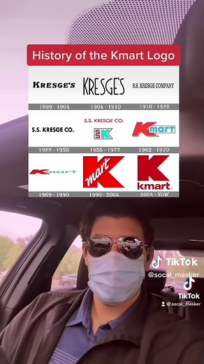Throwback Thursday: History of the Kmart Logo #throwback #history #kmart #logo #fyp #SeeHerGreatness #socalmasker
