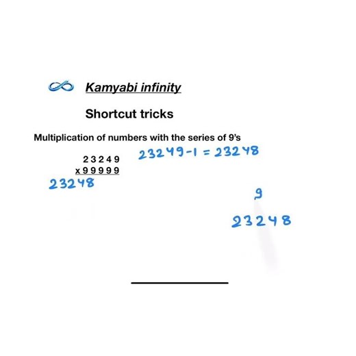 Multiplication with 9’s Series 🤯 | 99% Students Don’t Know #shortfeed #shortcuts #shorts