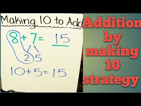addition by making 10 strategy