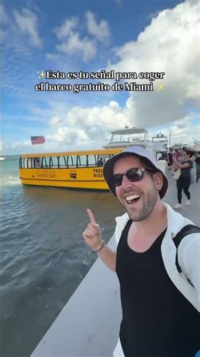 🚤 Esta es tu señal para coger el water taxi GRATIS en Miami 🤯
