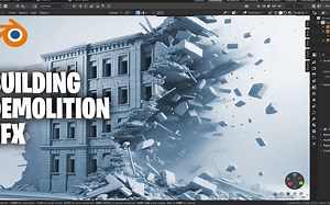 blender 大楼爆炸如何做