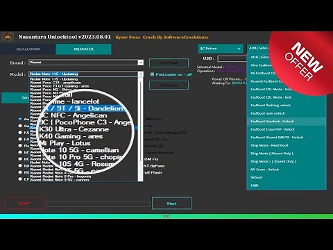 Nusantara Unlock Tool V2023 08 01 Free For All MTK/Qualcomm EDL FRP, DM Fix, Huawei ID, Mi Cloud