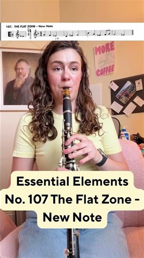 Essential Elements No. 107 The Flat Zone - New Note #clarinet #clarinetist #clarinetista