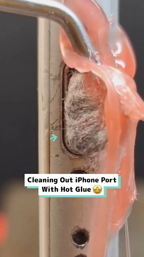 704K views · 765 reactions | Cleaning phone port with hot glue 盧 | Craft Factory | Facebook