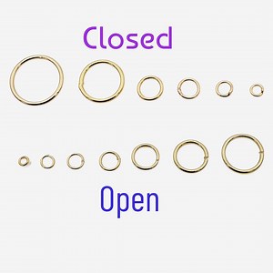 Gold Jump Rings Open Closed Rings Set, Tarnish-resistant Premium Finish (2mm-12mm Sizes, Smooth Edges, Gold Filled Alternative) - Etsy