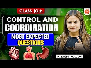 Control & Coordination⚡ | Most Expected Questions 🔥 | Class 10 Biology | Krushi Mam