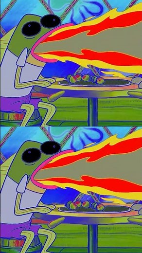 SpongeBob - Customer Burps Fire (Sponsored by: Gamavision Csupo Effects)