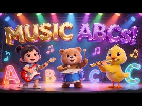 🎵 Musical Instruments ABC Song! | Learn the Alphabet Orchestra 🎺