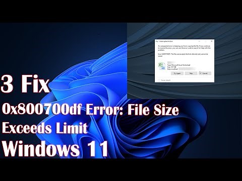 3 Fix 0x800700df Error File Size Exceeds Limit in Windows 11
