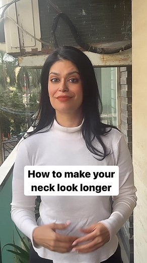 How to make your Neck look longer Avoid wearing closed necks like polo and crew neck, instead wear open neck lines which shows some skin like round, square, sweetheart , U neck etc.Comment if this helped#imagecoach | Enliven Persona- By Arti Arora