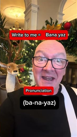 Learn Turkish | #shorts | WRITE TO ME in Turkish | Turkish lessons For Beginners
