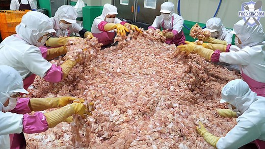 264K views · 5.1K reactions | Clean Food Factory! Mass-producing Korea’s favorite chicken dishes - Korean food factory | Food Processing | Facebook