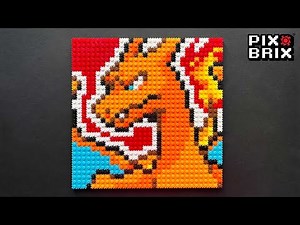 Charizard Pokémon Pixel Art - Pix Brix Instructions