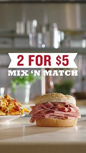 2 for $5 Mix n Match. There's literally no way to mess this up. | Arby's