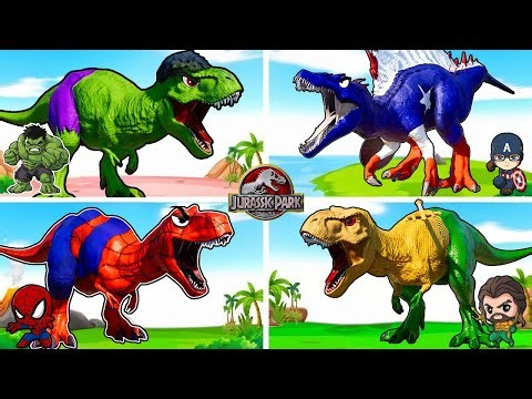 Deadpool T-Rex VS. Thanos T-Rex: The Epic Showdown || Dinosaur Channel